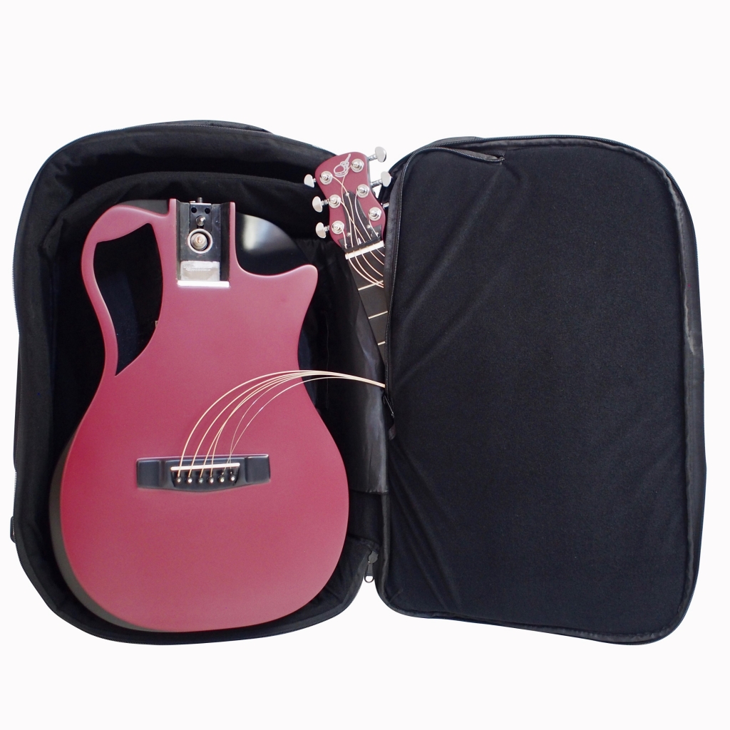 Gloss Black Carbon Travel Guitar OF660 Journey Instruments