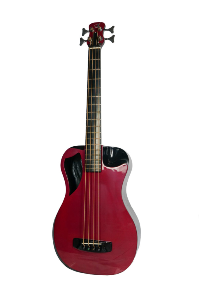 Carbon Fiber Candy Apple Red Top Travel Bass OB660R2 Journey